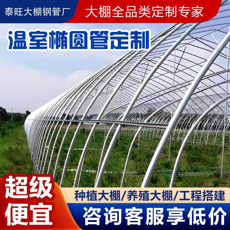温室大棚钢管骨架全套养殖种植蔬菜农业猪圈羊舍牛棚拱杆支架镀锌