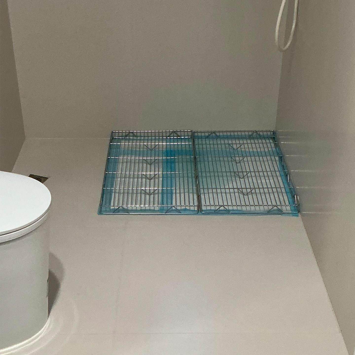 不锈钢狗厕所大中小型犬防踩屎网架定点排便神器宠物尿盆尿垫托盘