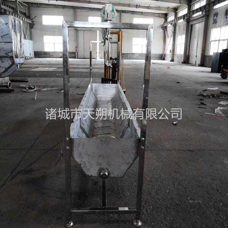 鸡鸭鹅宰杀内脏槽 掏脏沥血槽 白条分割槽 宰鸭神器不锈钢每米