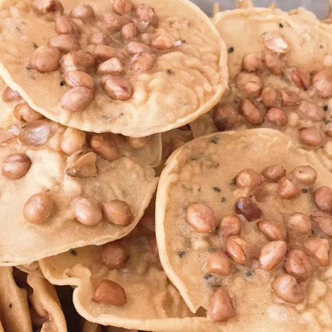 河源特产龙川铁勺饼花生芝麻铁勺喇黄豆月亮粑豆粑午茶点休闲零食