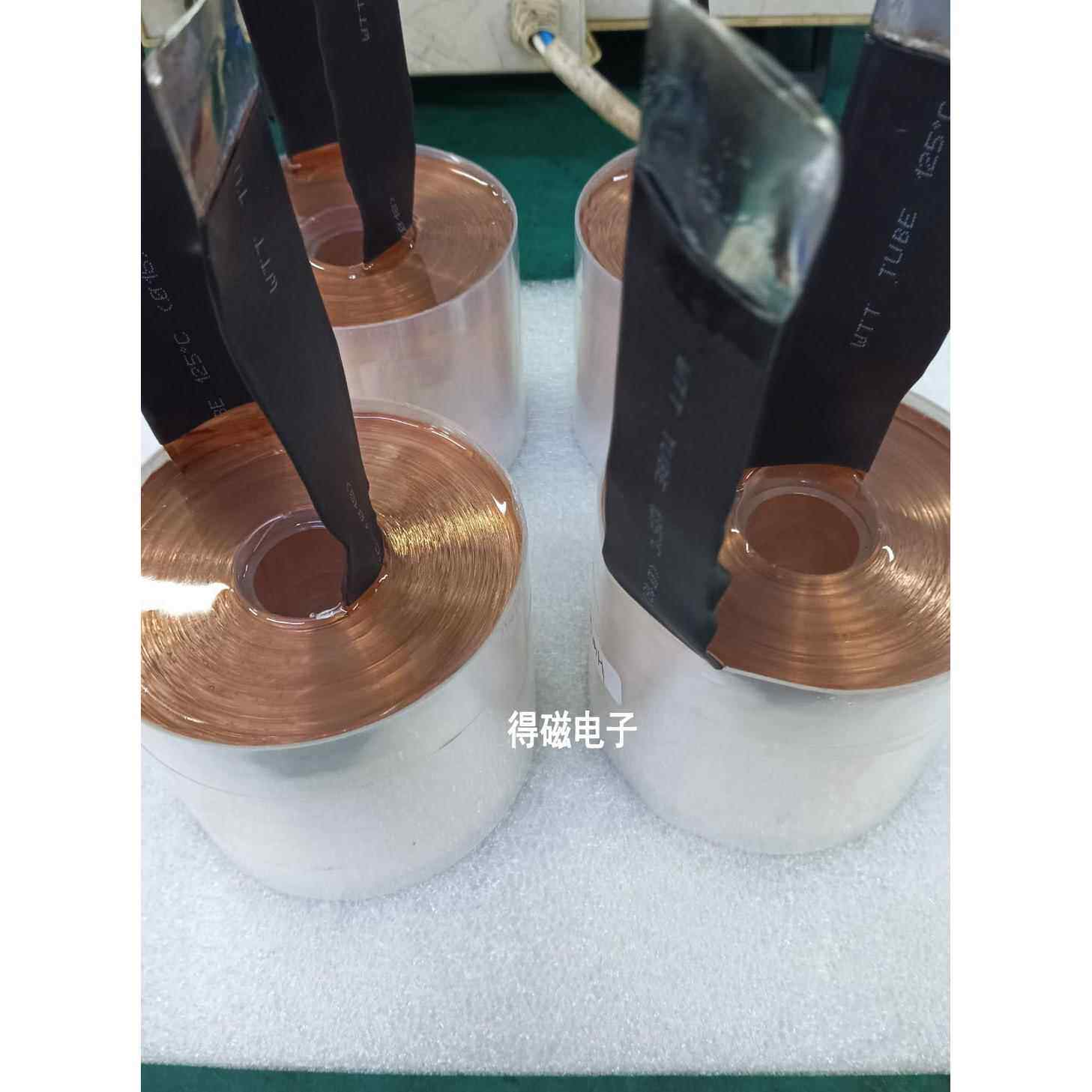 14AWG铜箔电感 分频器紫铜箔空心线圈 高纯度音响分频器电感定制