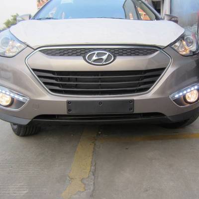 适用于现代Ix352010-2013专用LED日间行车灯雾灯改装防水