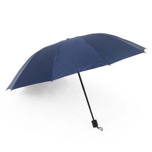 网红温州海螺三折十骨加大黑胶防紫外线商务广告礼品伞晴雨伞