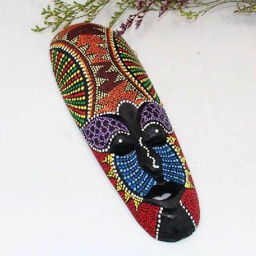 Mask Colorful Decorations Mask Wall Hanging Decor For