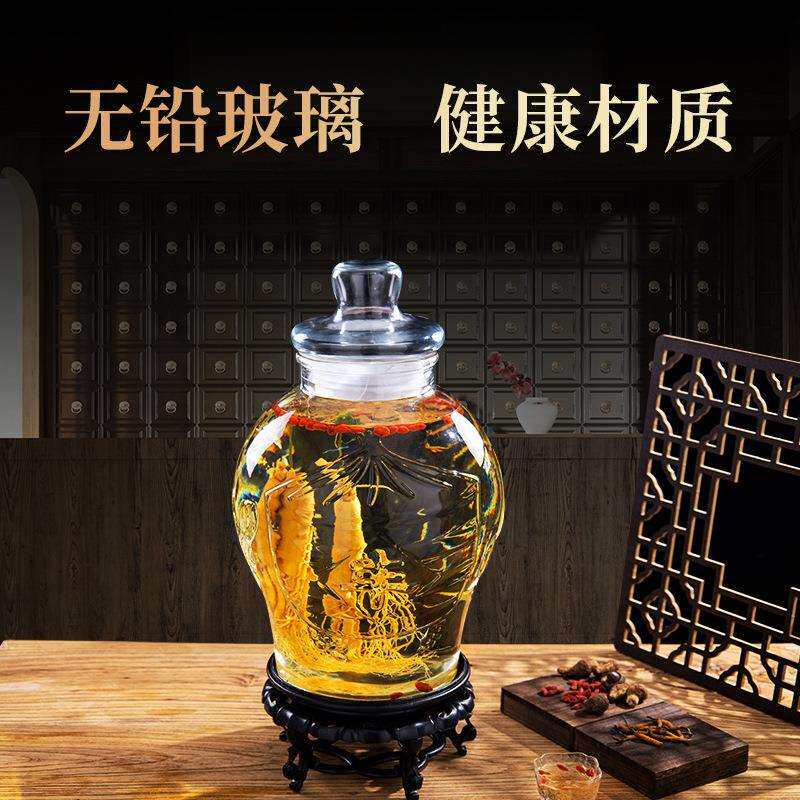 泡酒玻璃瓶带龙头10斤20斤30加厚酒罐家用密封酒坛子酒坛酒瓶