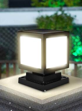 Solar Pillar Light waterproof outdoor garden lights