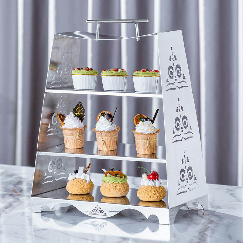 欧式多层下午茶点心架创意蛋糕架甜品桌装饰展示架冷餐茶歇桌