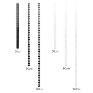 7L8K双槽墙轨书架金属轨道墙上搁板置物架衣帽架墙轨支架货架配件