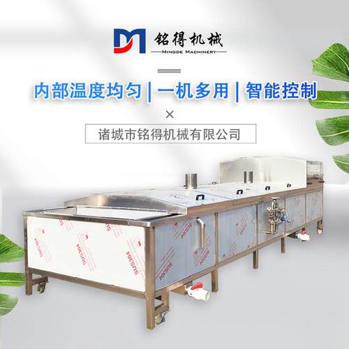 提升式牛肉丸子蒸煮漂烫机蚕豆漂烫护色杀青设备商用山楂漂烫线