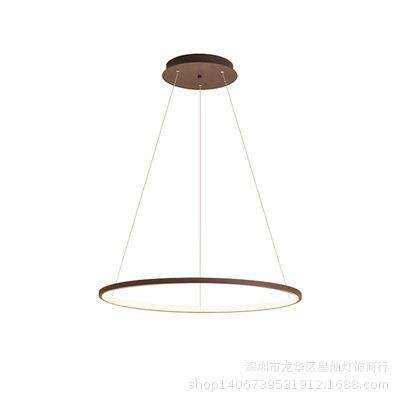 北欧客厅吊灯圆环形现代装饰灯创意个性餐厅灯led办公室圈圈吊灯