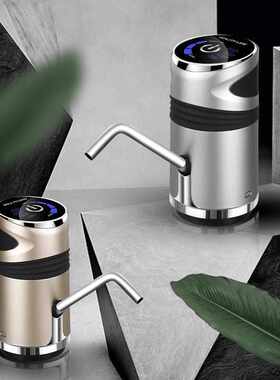 跨境电动智能抽水器家用触屏吸水器桶装水自动无线压水器饮水机