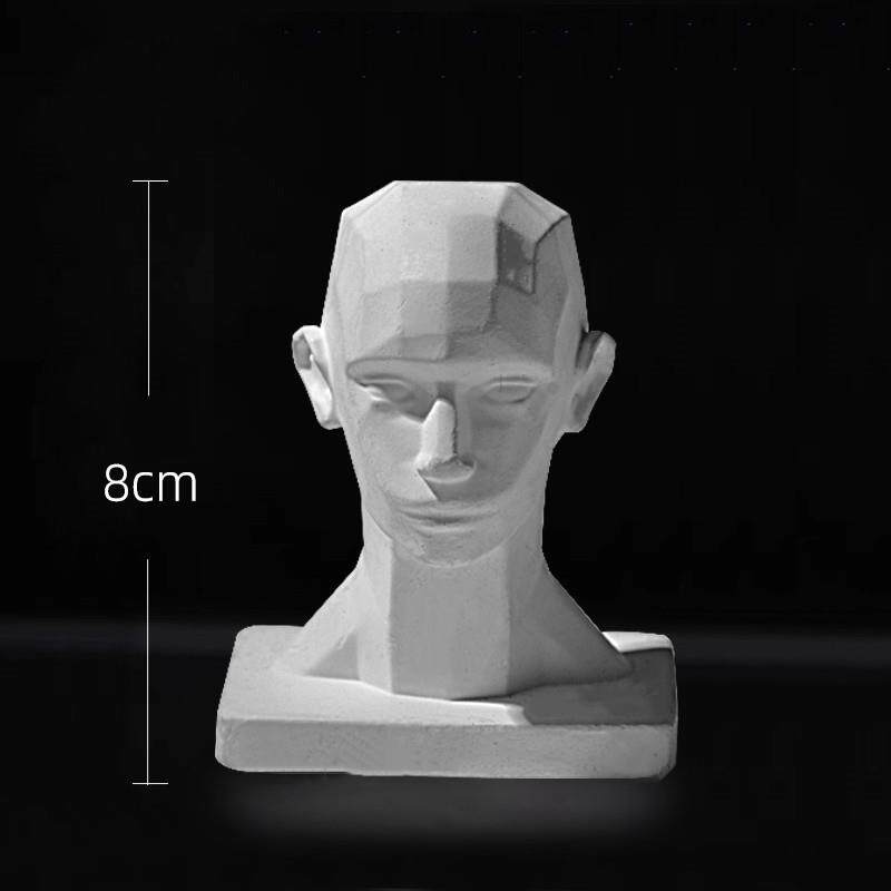 柏盛绘多维体雕塑3D头部模型教具人物头像体头素描分面切面石膏像