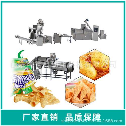 台湾夹心米饼生产线 米果膨化机 巧克力涂层米果生产线