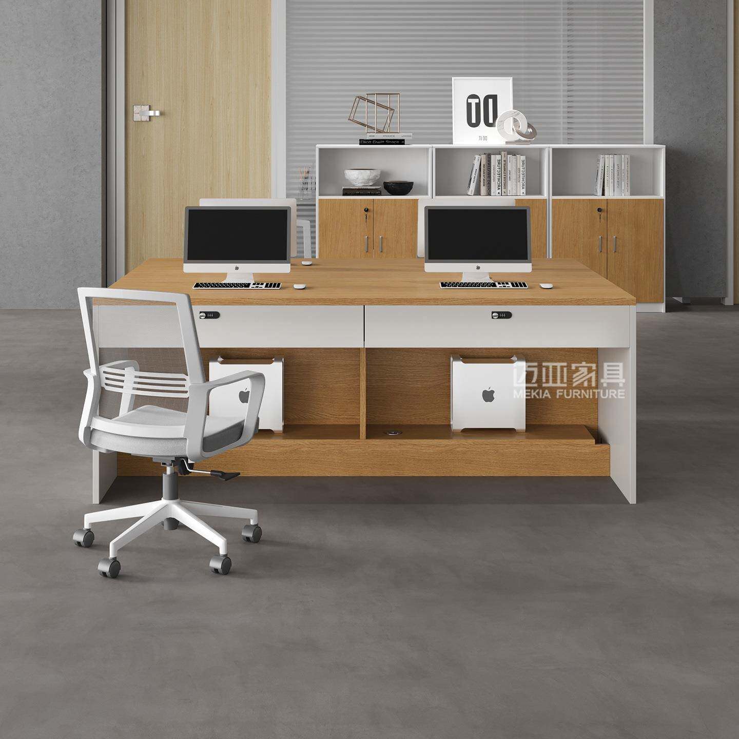 新款时尚办公桌椅组合6人位屏风工位办公桌现代办公室职员办公桌