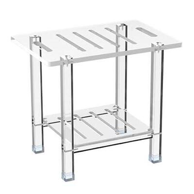 Sumerflos Acrylic Shower Bench for Inside Shower - 12.6