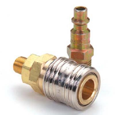 汉森Hansen直通式接头碳钢不锈钢黄铜接头内外螺纹兼有快速双头