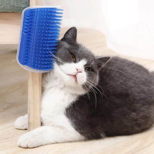 2/1PCS Pet Brush Comb Play Cat Toy Softer Cat Self Groomer M