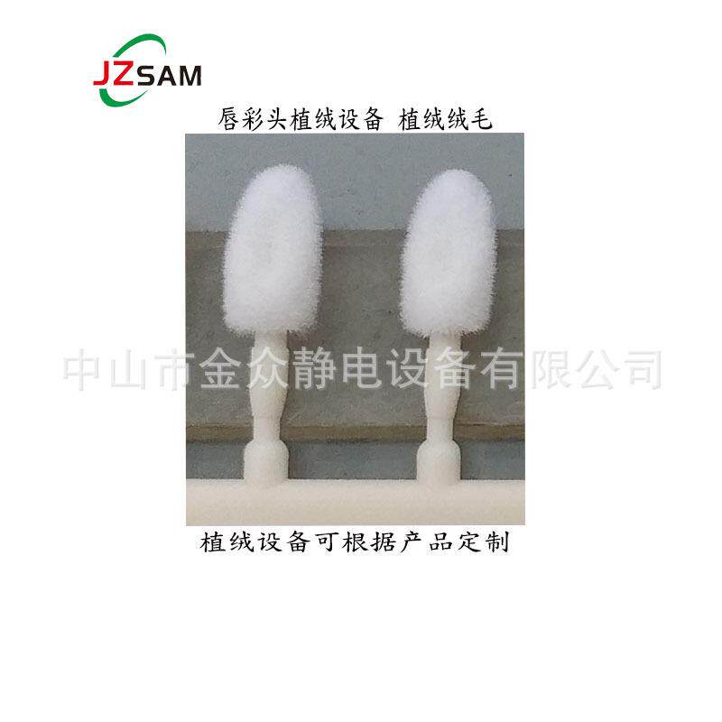 唇彩头静电植绒机植绒设备静电植绒机唇刷自动静电植绒生产线