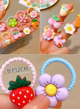 Children cartoon scrunchie rubber band baby hair accessories