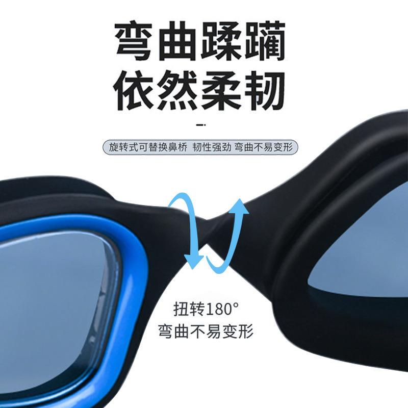 新款直销跨境外贸高清防水防雾泳镜不勒脸防漏专业比赛训练泳镜男