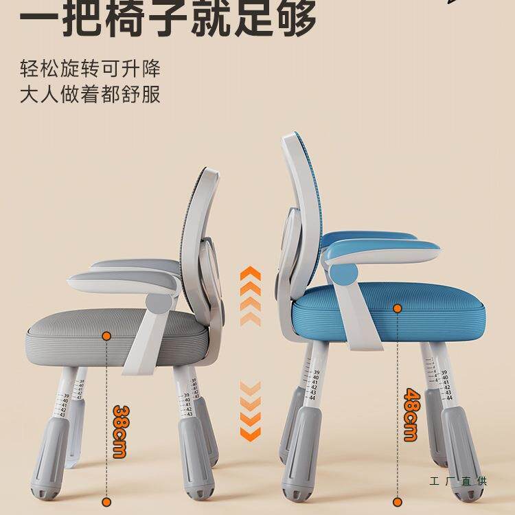儿学童习椅书子小学生专用坐可升降调节座椅写作业矫正姿桌985写