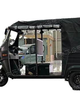 印度双排电动三轮车多人座顶棚架载客车辆 景区旅游观光嘟嘟车