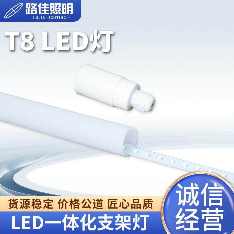 防水LED吊线灯管t8分体led彩色灯管吊装户外造型幻彩红橙黄蓝紫色