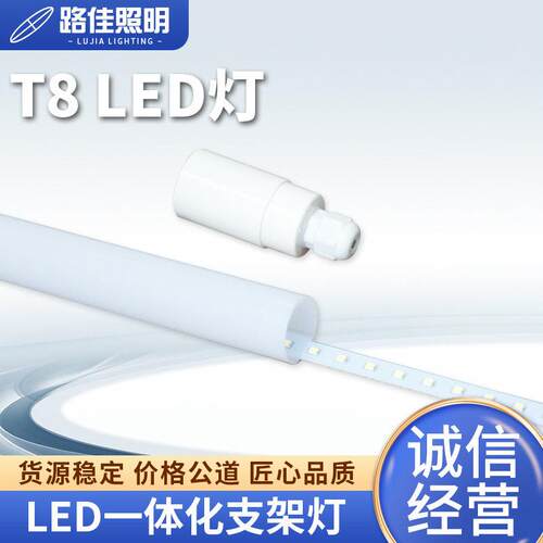 防水LED吊线灯管t8分体led彩色灯管吊装户外造型幻彩红橙黄蓝紫色