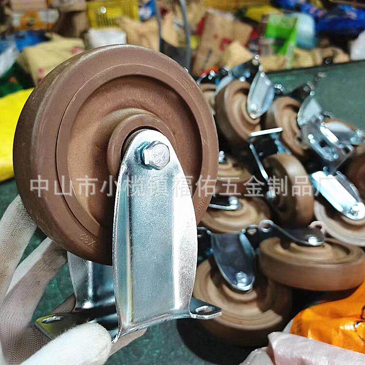 3寸4寸5寸中型耐高温轮280度烤炉轮子面包烘焙设备脚轮现货