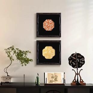 中式 中古风SN250603新茶室玄关装 饰画组面合走廊画过道挂 花窗