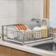 碗架碗盘沥水架厨房家用碗碟收纳架304不锈钢放碗筷多功能置物架