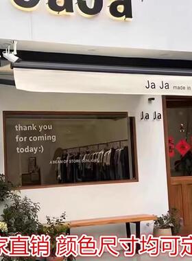 户外加强加厚遮阳棚伸缩式雨棚阳台防雨铝合金折叠收缩手摇庭院屋