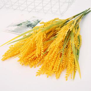 新款直销仿真麦穗稻谷 摄影道具开业花篮门店装饰人造假谷穗仿真