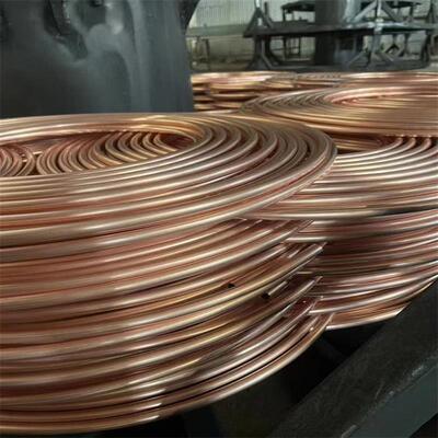 宏泰R410A空调Tp2紫铜盘管制冷铜管15米 30米定尺铜管