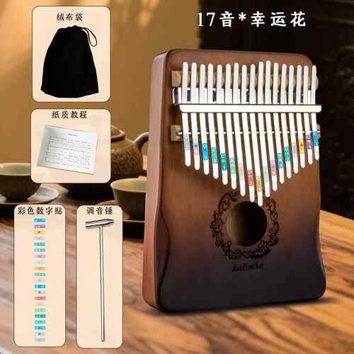 正品学箱式拇指琴卡林启巴琴21音17音易学手指琴可携式初者蒙乐器
