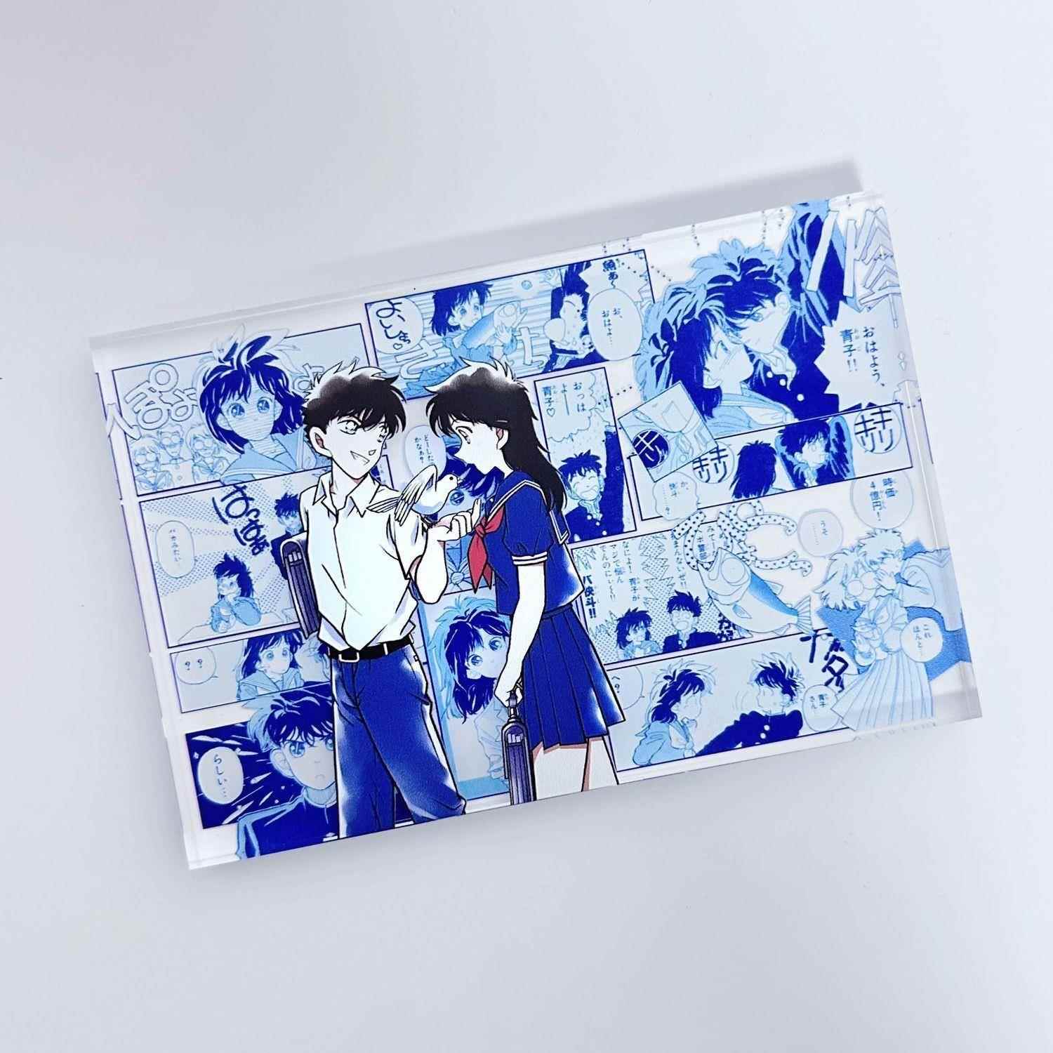 高透亚克力水晶砖名侦探柯南基德新兰动漫二次元周边生日砖谷子cp