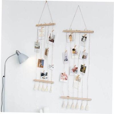 Nordic Wall Decoration Room Wooden Stick Photo Frame Artwork
