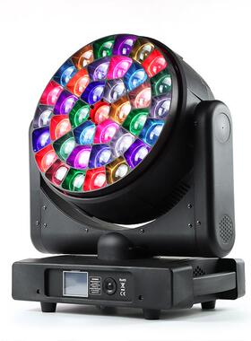 蜂眼37颗40W变焦摇头染色灯K25调焦氛围舞台灯LED活动演出设备