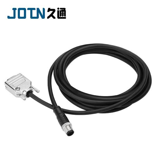 RS232 RS485 线束 m12转DB9 M12 5pin to D-sub 9pin连接器