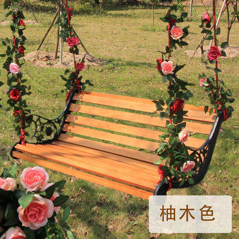 户外实木秋千儿童吊椅槊木秋千阳台秋千庭院吊椅