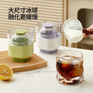 乐汀按压大冰球 硅胶冰格威士忌家用冻冰块球形大号硅胶圆形冰格