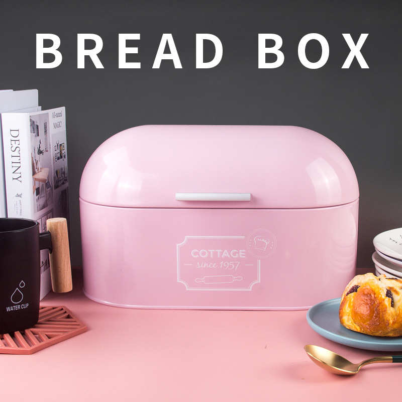 北欧加厚家居铁艺 收纳箱面包箱 零食箱 防尘储物装饰收纳箱 出口