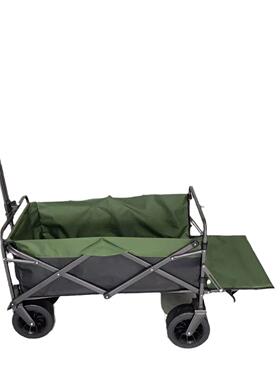 斗户外露营车翻开款便携式户外A100896推车后钓鱼杆购物买菜野营