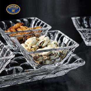 年货干果 BOHEMIA捷克进口水晶玻璃 果盘果碟套装 碟 果盘 创意个性