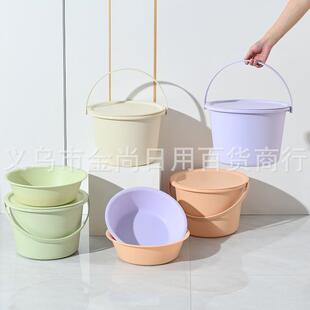 New plastic water bucket with lid, portable storage bucket s