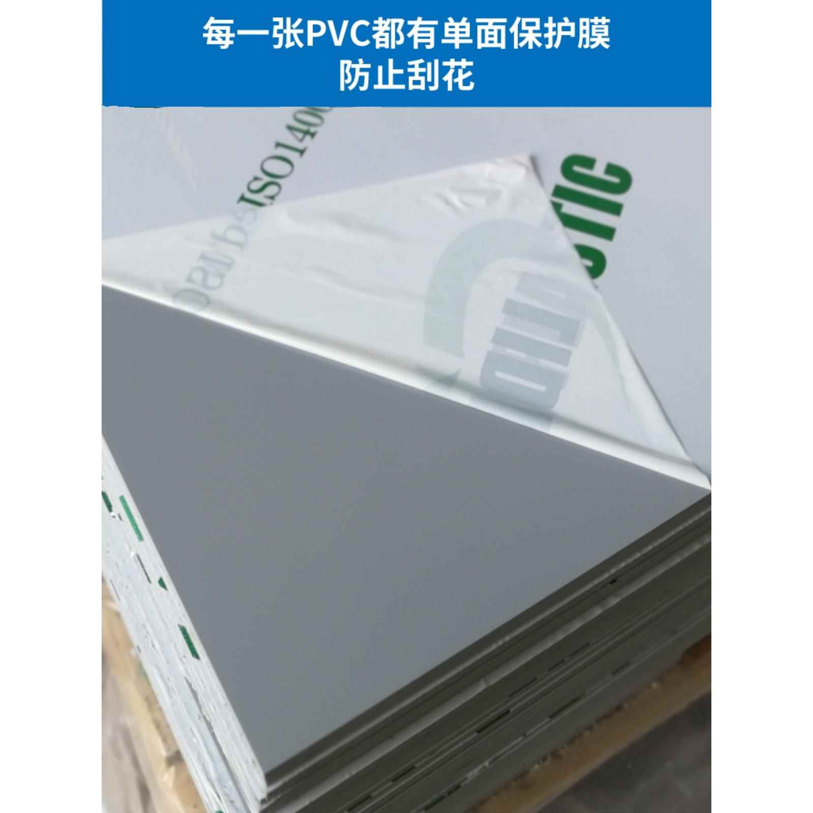 利达深灰色Pvc硬塑板阻燃Cpvc橡胶挡板Upvc垫片隔断耐磨加工定制图片