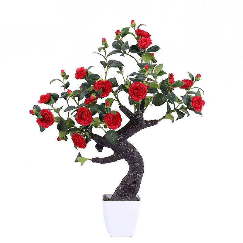 厂家直供北欧风简约仿真绿色植物影楼道具仿真花办公家居装饰盆景