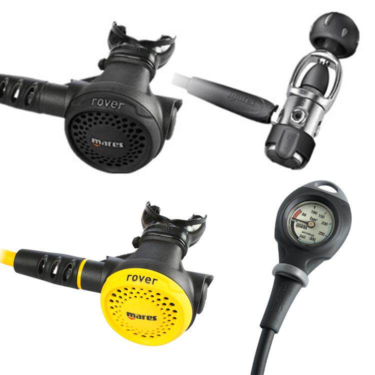 MARES Rover 2S 潜水呼吸调节器套装 单表一级头备用二级头呼吸器