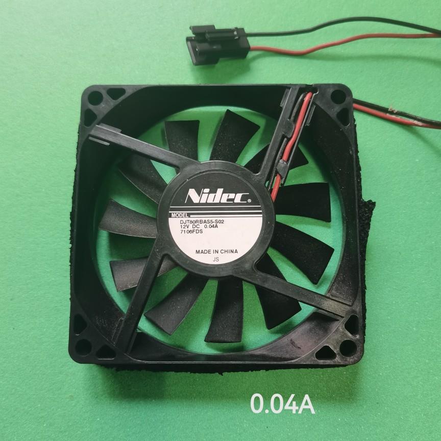 nidec DJT80RBAS5-S02/S01 8cm 8015 12V 0.04A 冰箱内置散热风扇