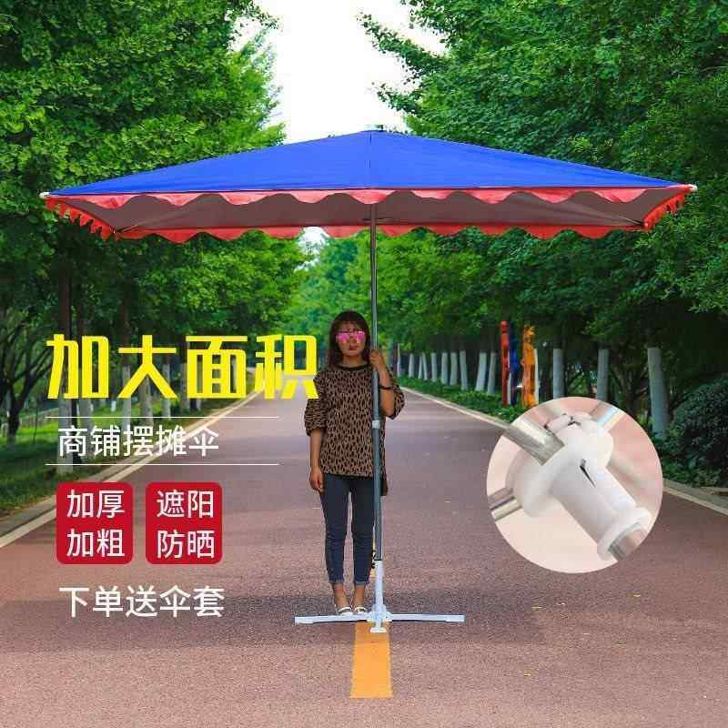 斜伞店41铺商用户外遮伞防晒大太阳伞摆雨摊携四方长方阳形便棚雯